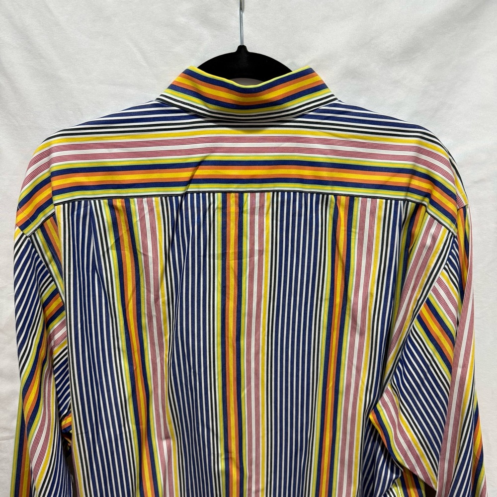 Polo Ralph Lauren Westerton Striped Button Up Shirt XL Multicolor Preppy Retro - Picture 10 of 12